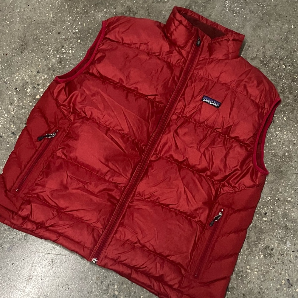 Vtg Patagonia Hi Loft Goose Down Insulated Vest Large - Picture 12 of 16